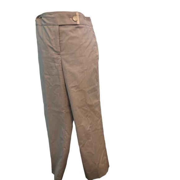 Tahari Women's Gray Pinstriped Pantsuit Set, Blazer and Pants, Size 6 - Picture 3 of 7